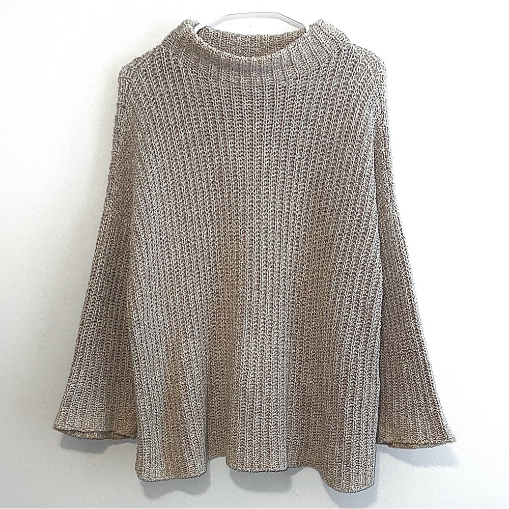 Eileen Fisher Peruvian Organic Cotton Boucle Box-Top Sweater